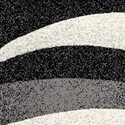 2' X 4' Gray Abstract Dhurrie Area Rug